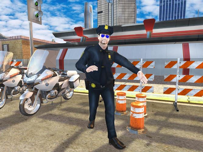 US Police Bike Chase Game स्क्रीनशॉट 0