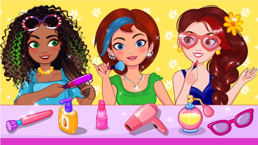 Hair Salon games for girls fun Capture d'écran 0