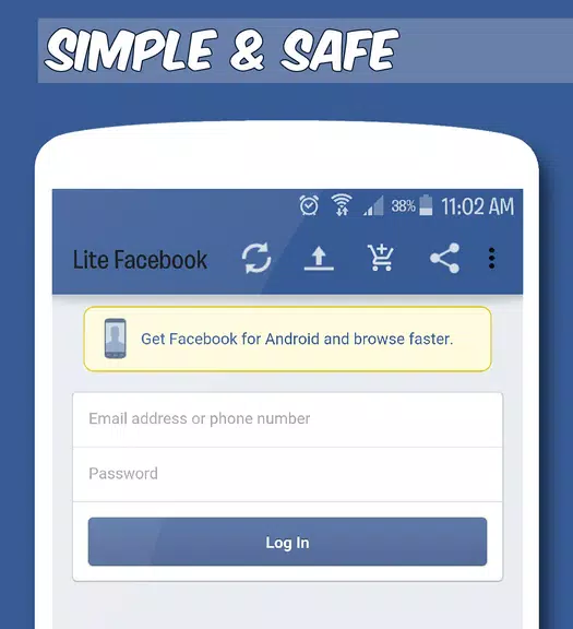 Faster Social Lite স্ক্রিনশট 0