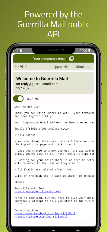 Guerrilla Mail - Temp Mail應用截圖第1張