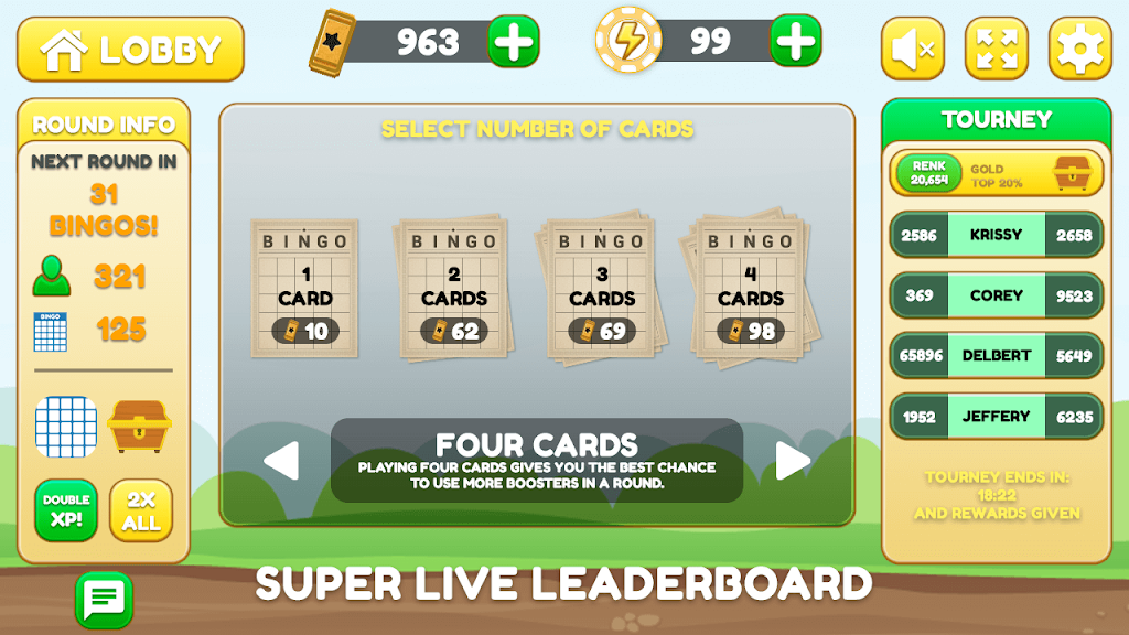 Bingo King-Free Bingo Games-Bingo Party-Bingo Tangkapan skrin 0