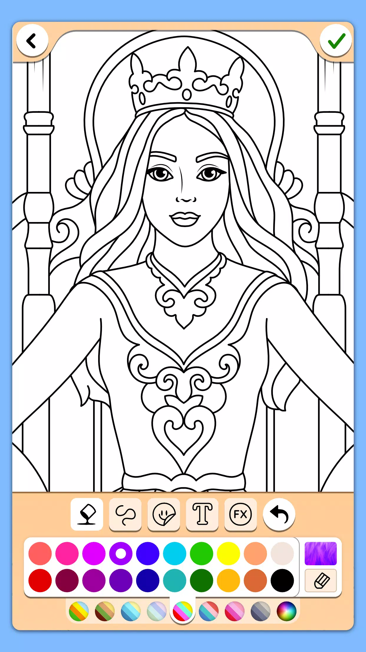 Schermata Princess Coloring Game 0