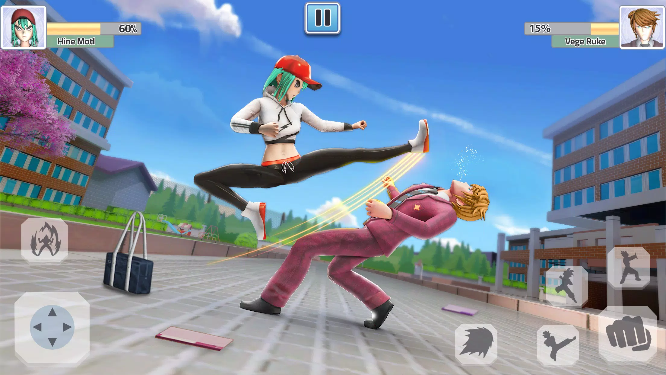 High School Fighting Game Captura de pantalla 1