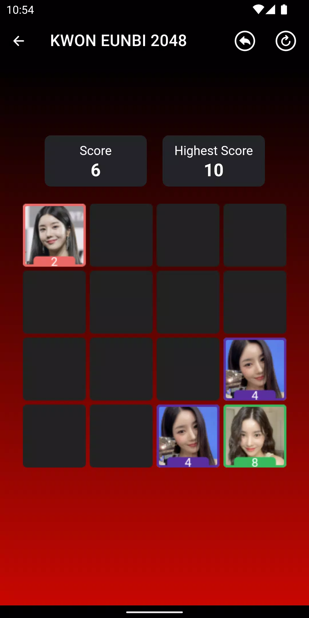 KWON EUNBI 2048 Game ဖန်သားပြင်ဓာတ်ပုံ 3