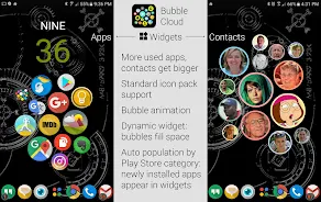 Bubble Cloud Widgets + Folders ภาพหน้าจอ 0