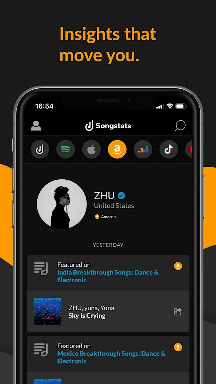 Songstats: Music Analytics ဖန်သားပြင်ဓာတ်ပုံ 1