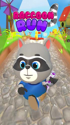 Raccoon Fun Run: Running Games স্ক্রিনশট 2