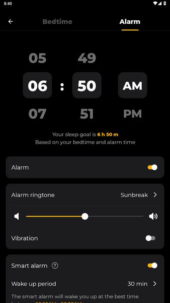 Sleep Tracker ဖန်သားပြင်ဓာတ်ပုံ 1