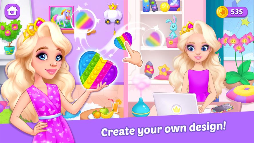 Princess girl paper House game ภาพหน้าจอ 3