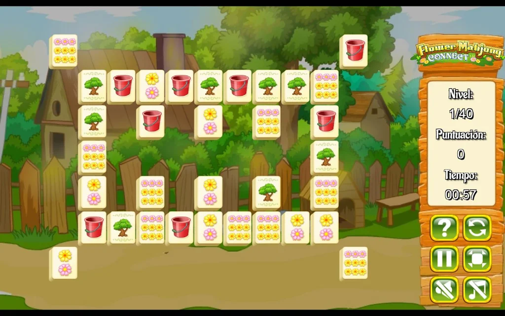 Flower Mahjong Flores Ekran Görüntüsü 1