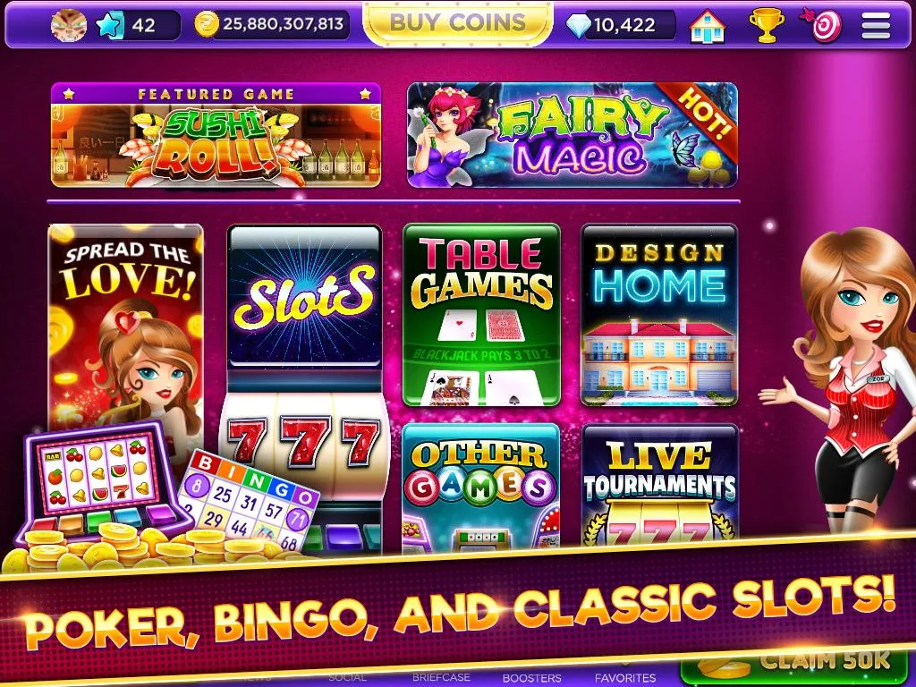Glamour Casino - Home Designer Slots ภาพหน้าจอ 1