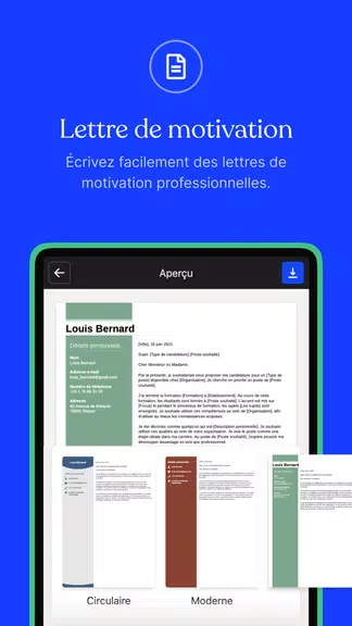 CV.fr : Créer un CV pro स्क्रीनशॉट 1