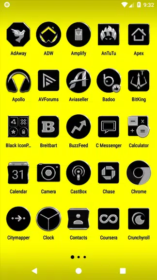 Schermata Black Icon Pack 1