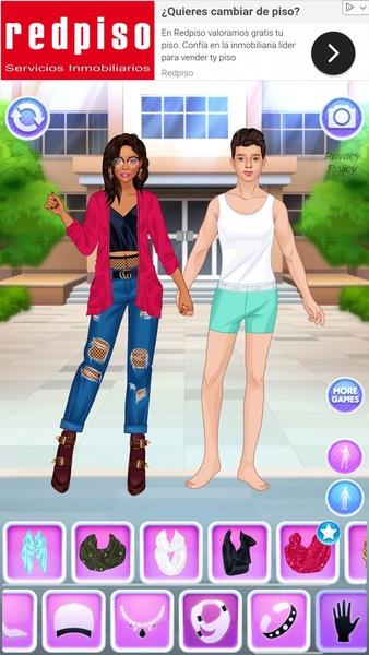 College Girl & Boy Makeover Zrzut ekranu 1