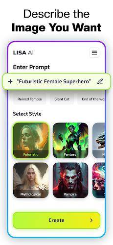 Lisa AI: AI Art Generator Tangkapan skrin 3
