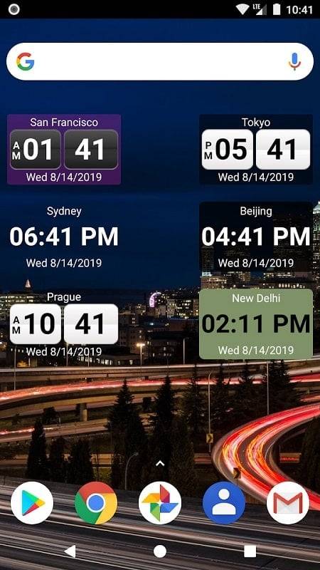 World Clock Widget 2023 Pro Zrzut ekranu 1