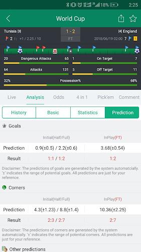 Soccer Predictions, Betting Tips and Live Scores Tangkapan skrin 1