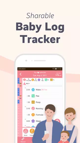 PiyoLog: Newborn Baby Tracker Tangkapan skrin 0