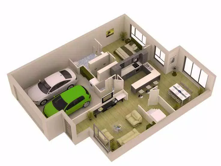 Schermata 3D small house design 3