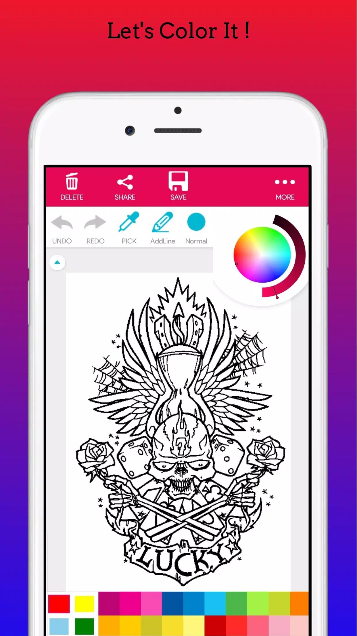 Adults Tattoo Coloring Book Ảnh chụp màn hình 3