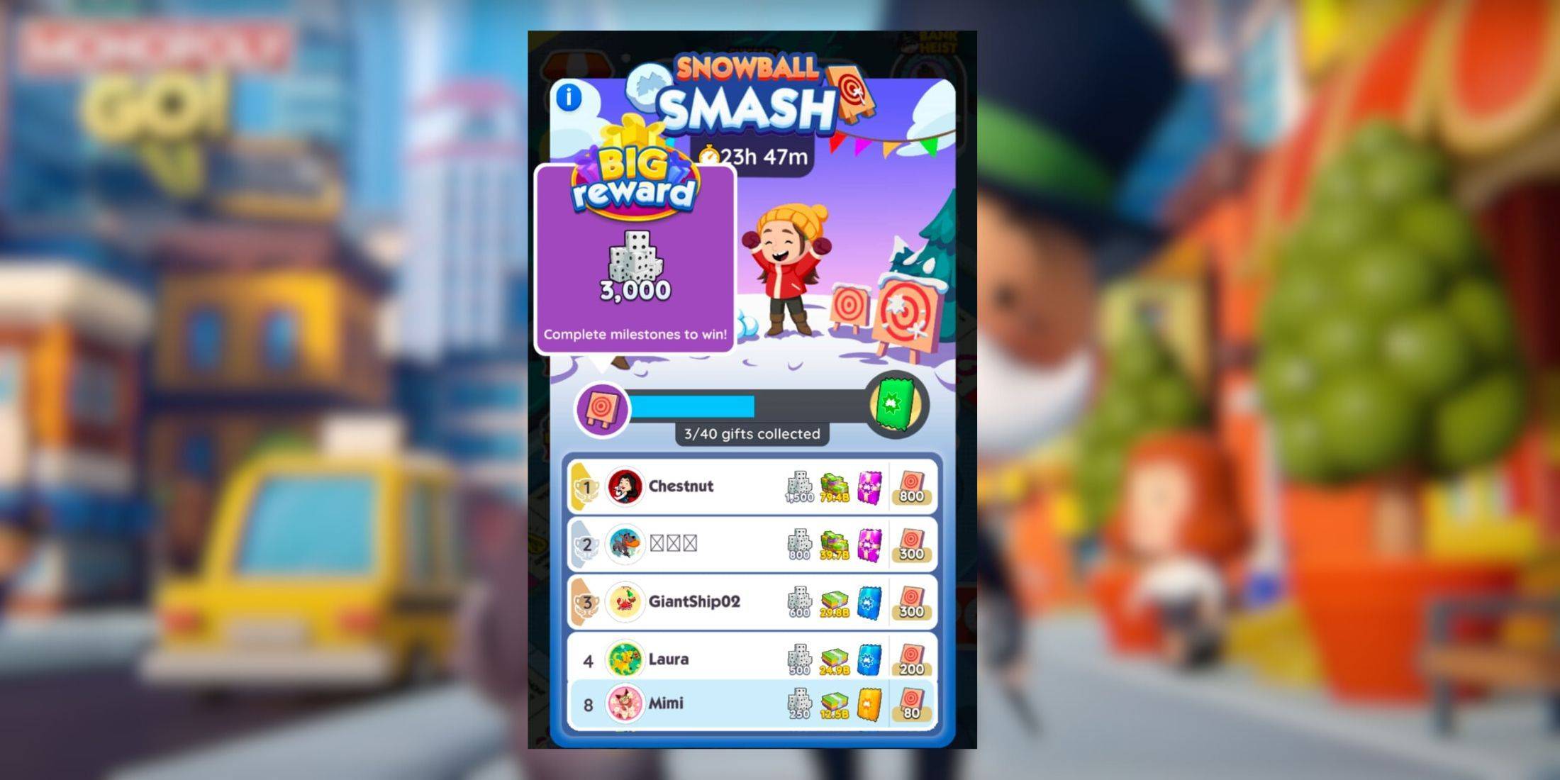 Monopoly Go: Snowball Smash Rewards and Jalstones