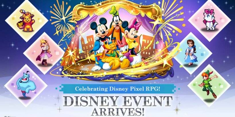 ディズニーのキャラクターはピクセルRPGクロスオーバーでパズル＆ドラゴンに参加します