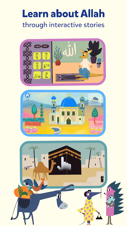 Miraj Muslim Kids Books Games Captura de tela 1