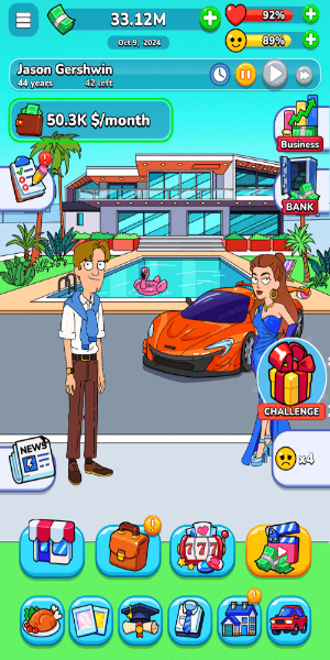 Mr.Billion: Idle Rich Tycoon 스크린샷 1