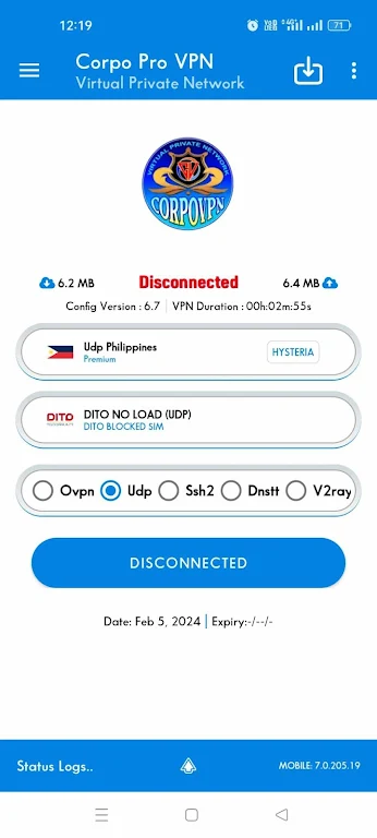 CORPOVPN PRO Ảnh chụp màn hình 2