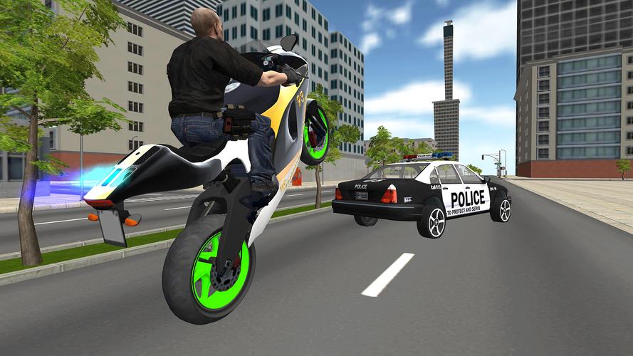 Bike Driving: Police Chase Captura de pantalla 1