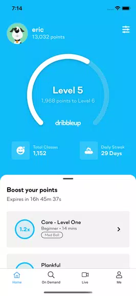 DribbleUp - Sports & Fitness ဖန်သားပြင်ဓာတ်ပုံ 2