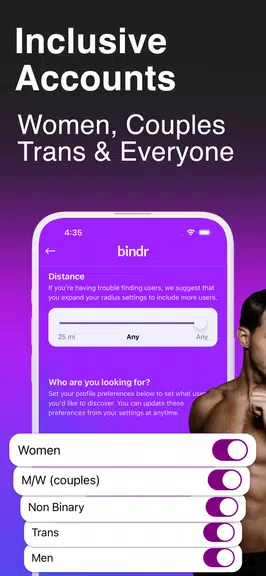 Bindr: Bisexual Dating & Chat Zrzut ekranu 2