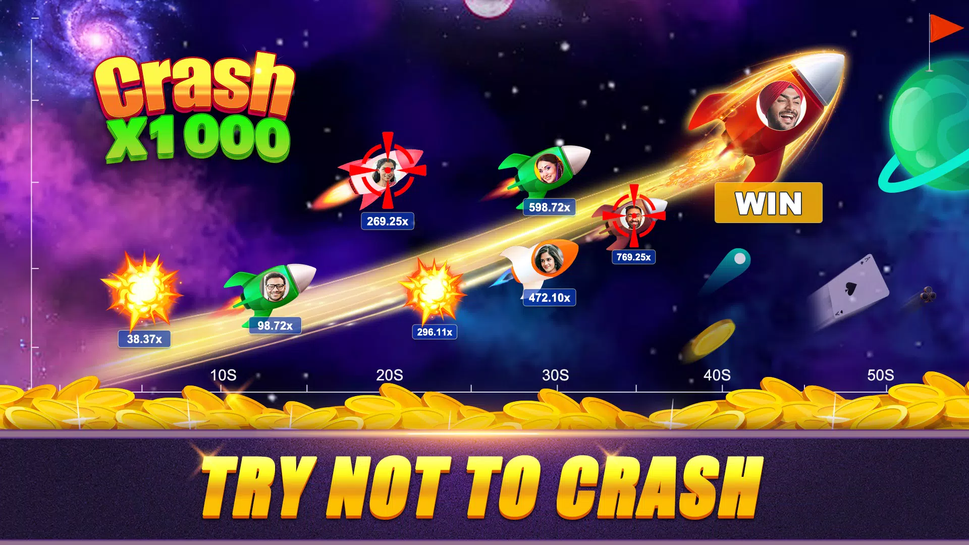 Crash x1000 - Online Poker應用截圖第2張