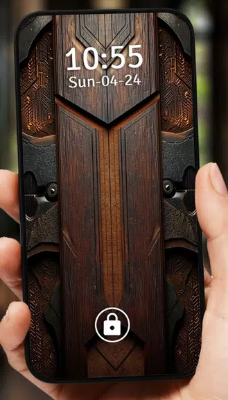 Vintage Door Lock Screen Tangkapan skrin 3