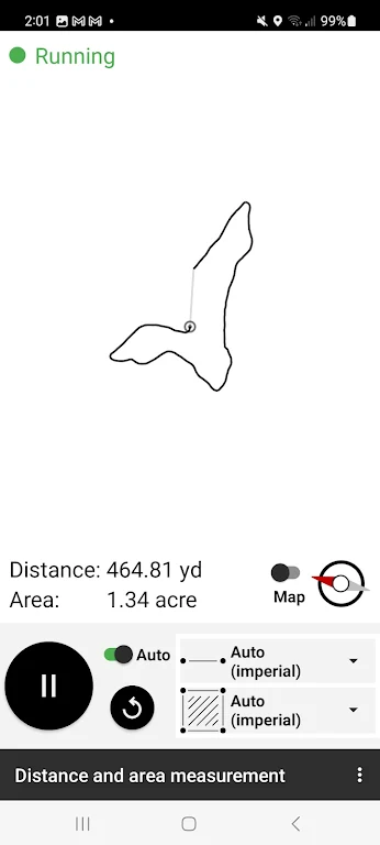 Distance and area measurement Ekran Görüntüsü 1