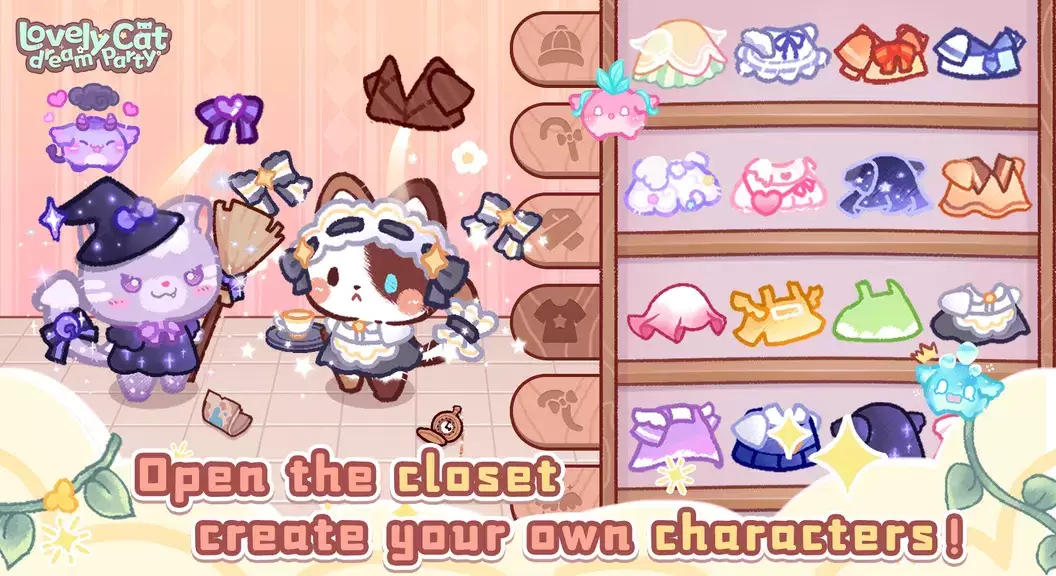 Lovely cat dream party Screenshot 0