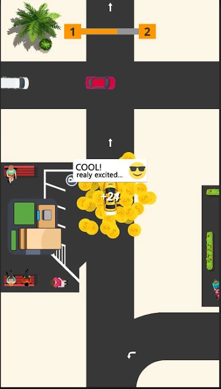 Idle Taxi: Driving Simulator Скриншот 1