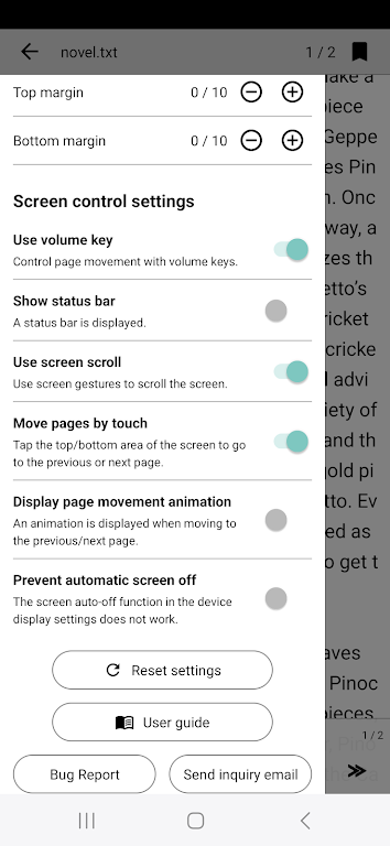 Readbook - Text Viewer ဖန်သားပြင်ဓာတ်ပုံ 2