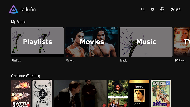 Jellyfin for Android TV Ảnh chụp màn hình 0