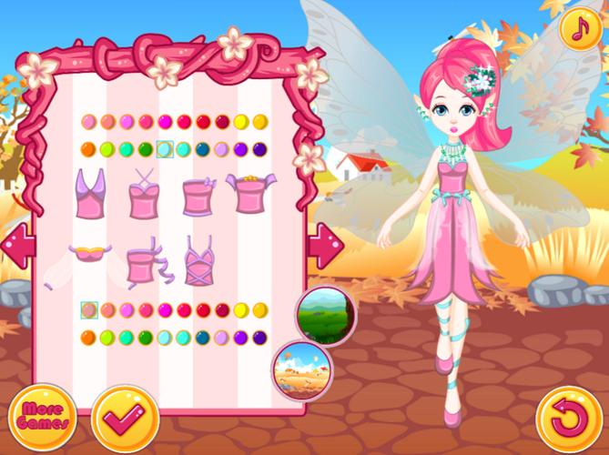 Fairy Dress Up - Girls Games Zrzut ekranu 1