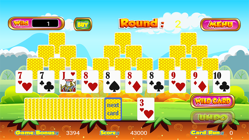 Tri Towers Tri Peaks Solitaire Ekran Görüntüsü 1