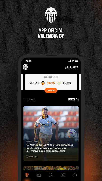 Valencia CF - Official App ဖန်သားပြင်ဓာတ်ပုံ 0