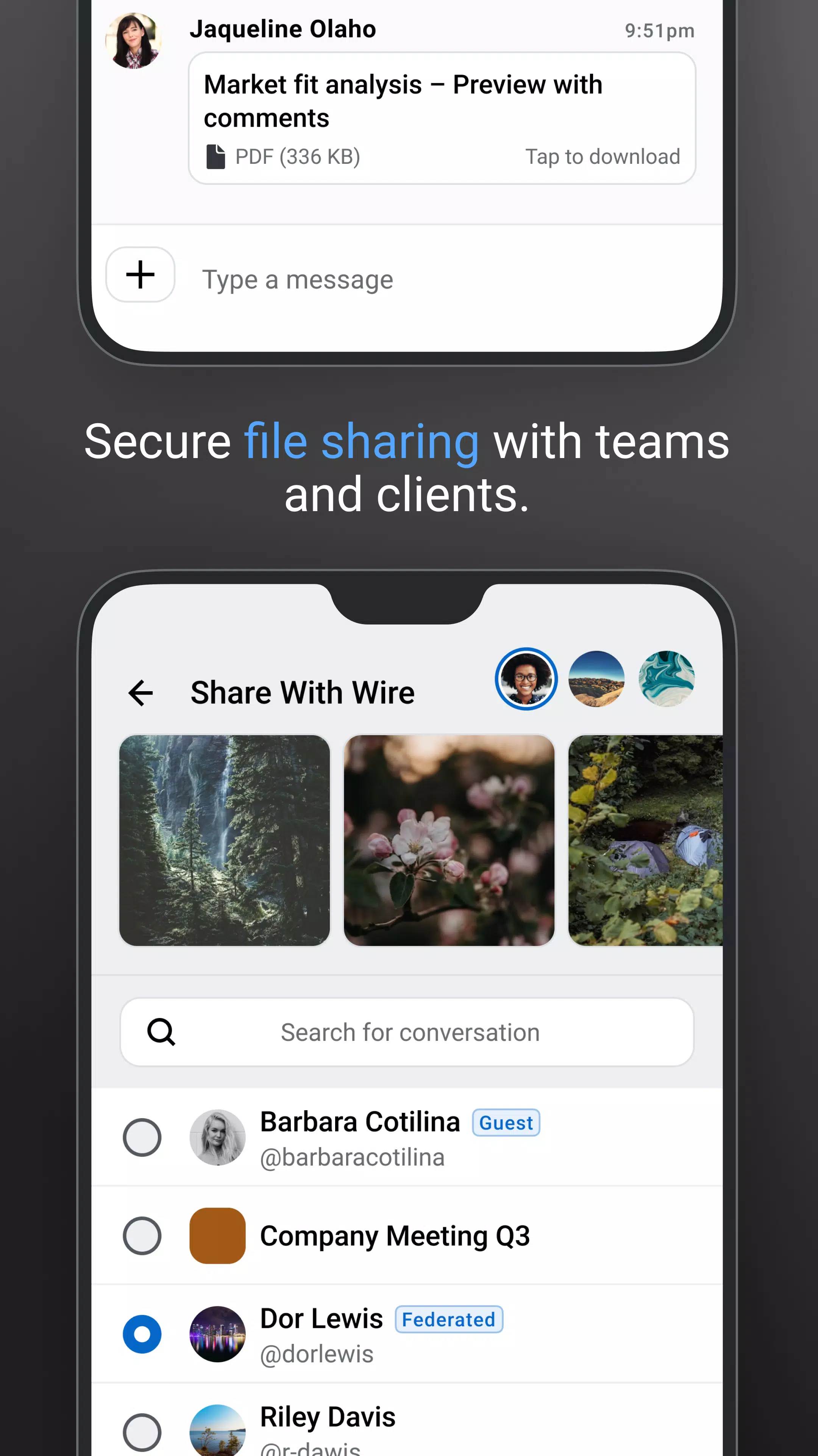 Wire - Sicherer Messenger Screenshot 3