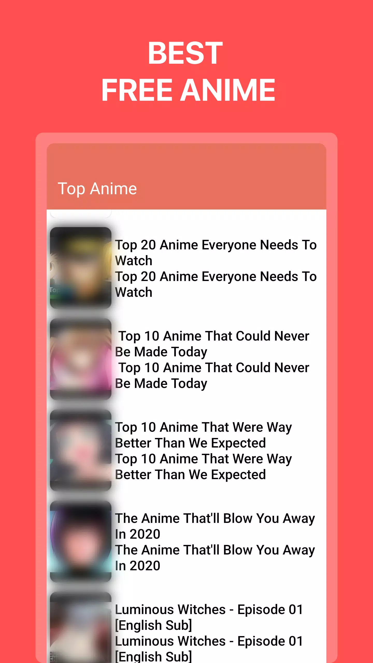 Anime tv應用截圖第0張