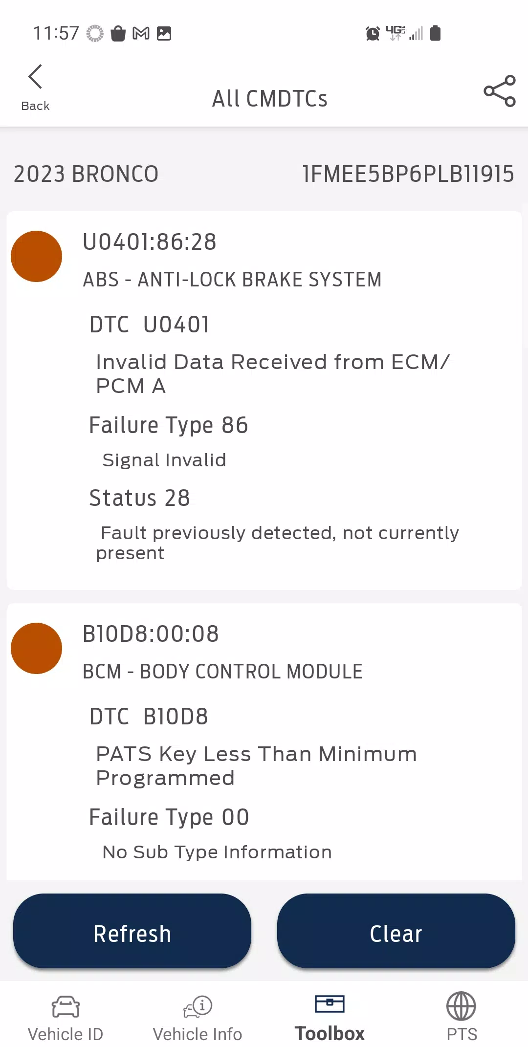 Ford DiagNow Zrzut ekranu 2