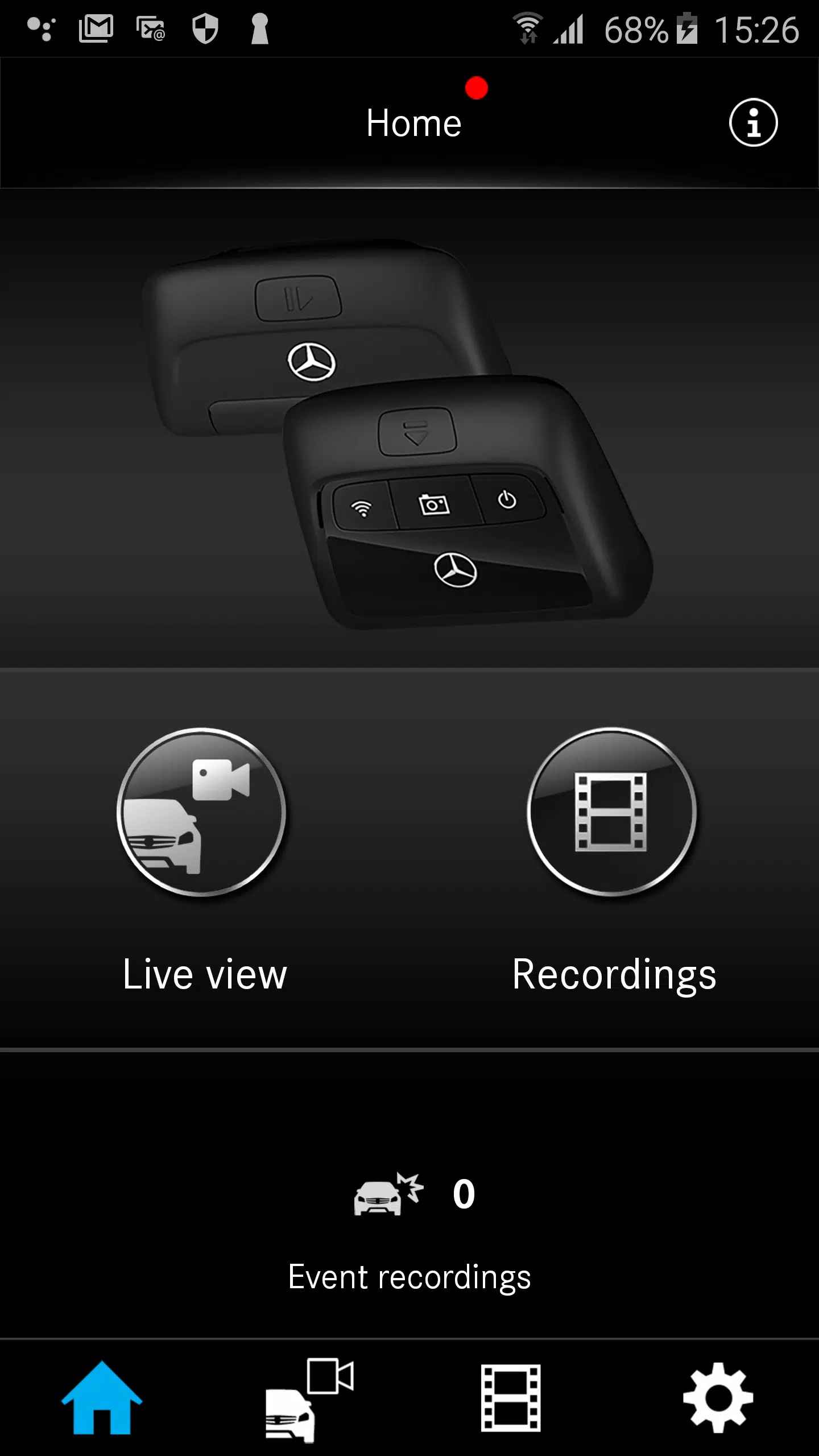 Mercedes-Benz Dashcam ဖန်သားပြင်ဓာတ်ပုံ 0