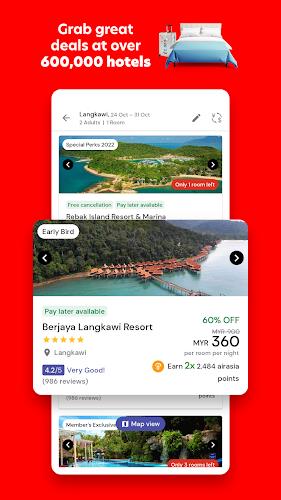 AirAsia MOVE: Flights & Hotels Ảnh chụp màn hình 1