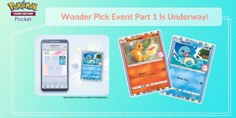 Pokémon TCG Pocket Running New Wonder Pick Event mit Charmander & Squirtle