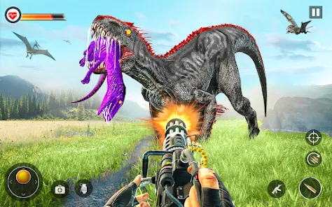 Dino Hunter Sniper 3d: Dinosaur Free FPS Shooting Zrzut ekranu 2