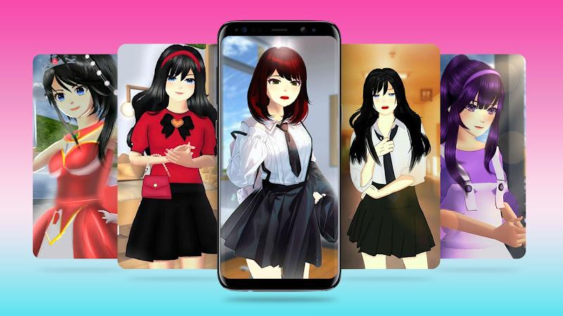 Sakura School Wallpaper & Live स्क्रीनशॉट 2